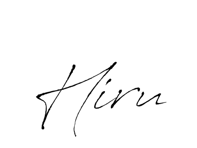 Create a beautiful signature design for name Hiru. With this signature (Antro_Vectra) fonts, you can make a handwritten signature for free. Hiru signature style 6 images and pictures png