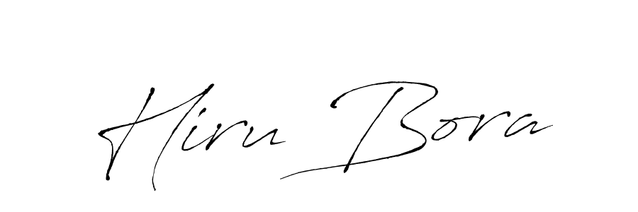 Hiru Bora stylish signature style. Best Handwritten Sign (Antro_Vectra) for my name. Handwritten Signature Collection Ideas for my name Hiru Bora. Hiru Bora signature style 6 images and pictures png