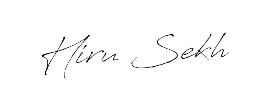 The best way (Antro_Vectra) to make a short signature is to pick only two or three words in your name. The name Hiru Sekh include a total of six letters. For converting this name. Hiru Sekh signature style 6 images and pictures png