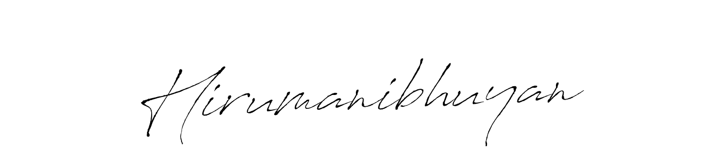 How to make Hirumanibhuyan name signature. Use Antro_Vectra style for creating short signs online. This is the latest handwritten sign. Hirumanibhuyan signature style 6 images and pictures png
