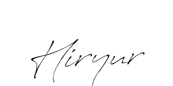 Hiryur stylish signature style. Best Handwritten Sign (Antro_Vectra) for my name. Handwritten Signature Collection Ideas for my name Hiryur. Hiryur signature style 6 images and pictures png