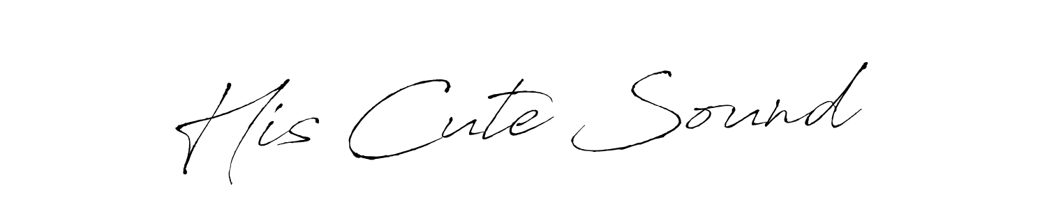 Similarly Antro_Vectra is the best handwritten signature design. Signature creator online .You can use it as an online autograph creator for name His Cute Sound . His Cute Sound  signature style 6 images and pictures png