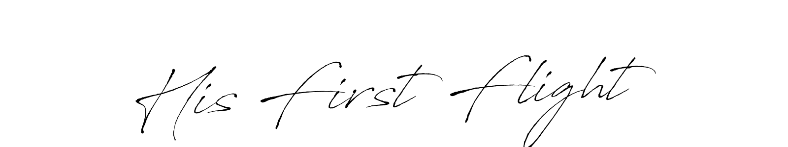 Also we have His First Flight name is the best signature style. Create professional handwritten signature collection using Antro_Vectra autograph style. His First Flight signature style 6 images and pictures png