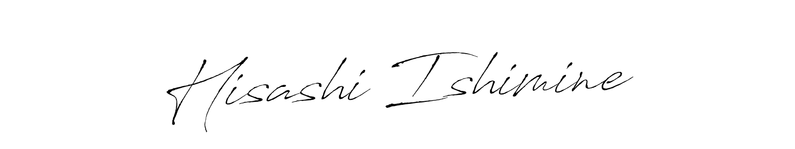 Create a beautiful signature design for name Hisashi Ishimine. With this signature (Antro_Vectra) fonts, you can make a handwritten signature for free. Hisashi Ishimine signature style 6 images and pictures png