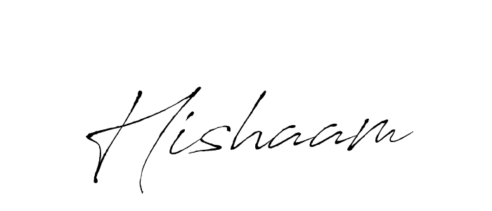 How to make Hishaam signature? Antro_Vectra is a professional autograph style. Create handwritten signature for Hishaam name. Hishaam signature style 6 images and pictures png