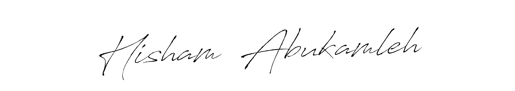 Create a beautiful signature design for name Hisham  Abukamleh. With this signature (Antro_Vectra) fonts, you can make a handwritten signature for free. Hisham  Abukamleh signature style 6 images and pictures png