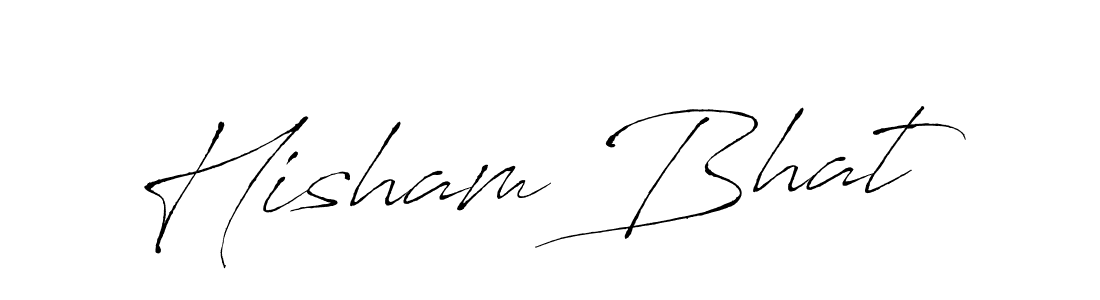 Hisham Bhat stylish signature style. Best Handwritten Sign (Antro_Vectra) for my name. Handwritten Signature Collection Ideas for my name Hisham Bhat. Hisham Bhat signature style 6 images and pictures png