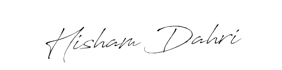 Design your own signature with our free online signature maker. With this signature software, you can create a handwritten (Antro_Vectra) signature for name Hisham Dahri. Hisham Dahri signature style 6 images and pictures png