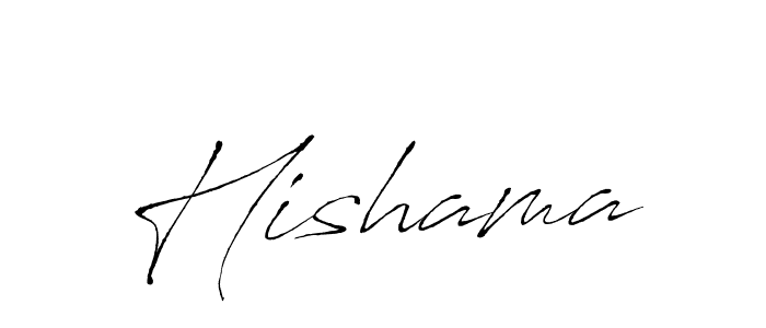 Create a beautiful signature design for name Hishama. With this signature (Antro_Vectra) fonts, you can make a handwritten signature for free. Hishama signature style 6 images and pictures png