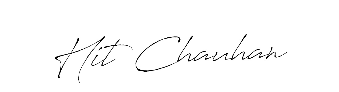 Design your own signature with our free online signature maker. With this signature software, you can create a handwritten (Antro_Vectra) signature for name Hit Chauhan. Hit Chauhan signature style 6 images and pictures png