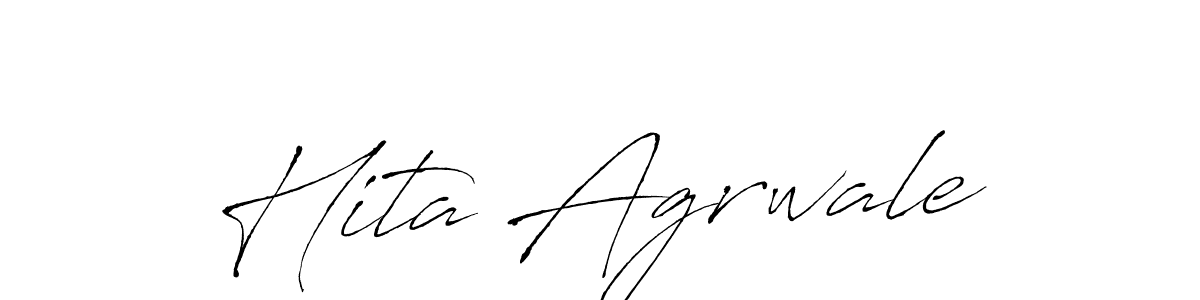 Make a beautiful signature design for name Hita Agrwale. With this signature (Antro_Vectra) style, you can create a handwritten signature for free. Hita Agrwale signature style 6 images and pictures png