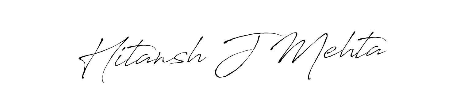 Also You can easily find your signature by using the search form. We will create Hitansh J Mehta name handwritten signature images for you free of cost using Antro_Vectra sign style. Hitansh J Mehta signature style 6 images and pictures png