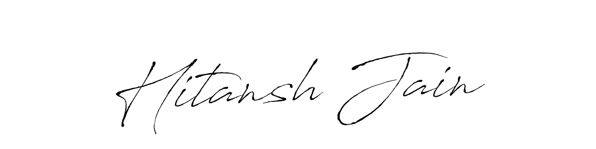 Also we have Hitansh Jain name is the best signature style. Create professional handwritten signature collection using Antro_Vectra autograph style. Hitansh Jain signature style 6 images and pictures png