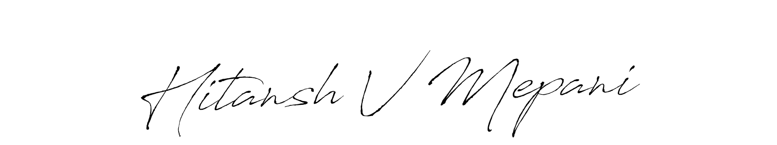 Once you've used our free online signature maker to create your best signature Antro_Vectra style, it's time to enjoy all of the benefits that Hitansh V Mepani name signing documents. Hitansh V Mepani signature style 6 images and pictures png