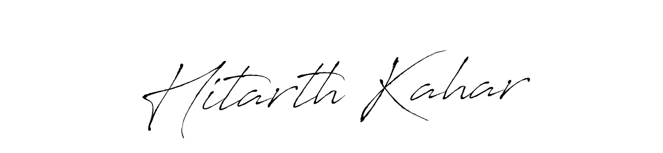 How to make Hitarth Kahar signature? Antro_Vectra is a professional autograph style. Create handwritten signature for Hitarth Kahar name. Hitarth Kahar signature style 6 images and pictures png