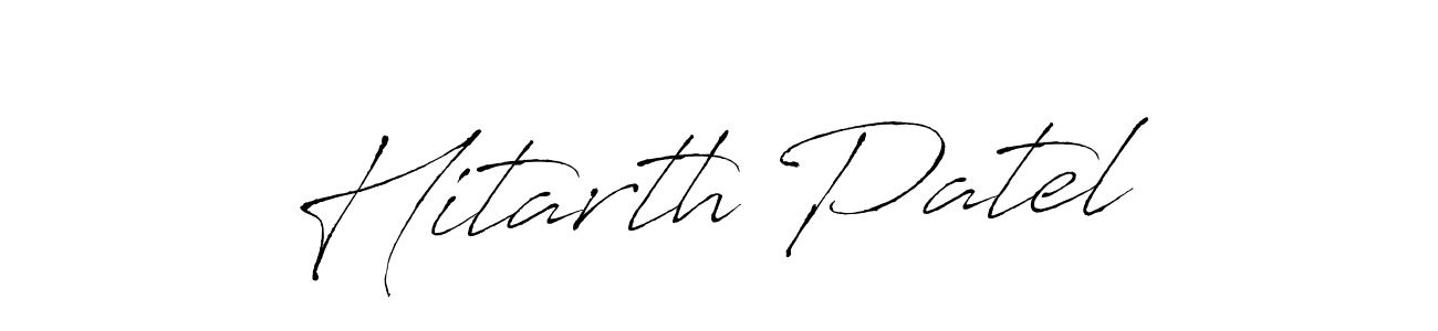 How to make Hitarth Patel signature? Antro_Vectra is a professional autograph style. Create handwritten signature for Hitarth Patel name. Hitarth Patel signature style 6 images and pictures png