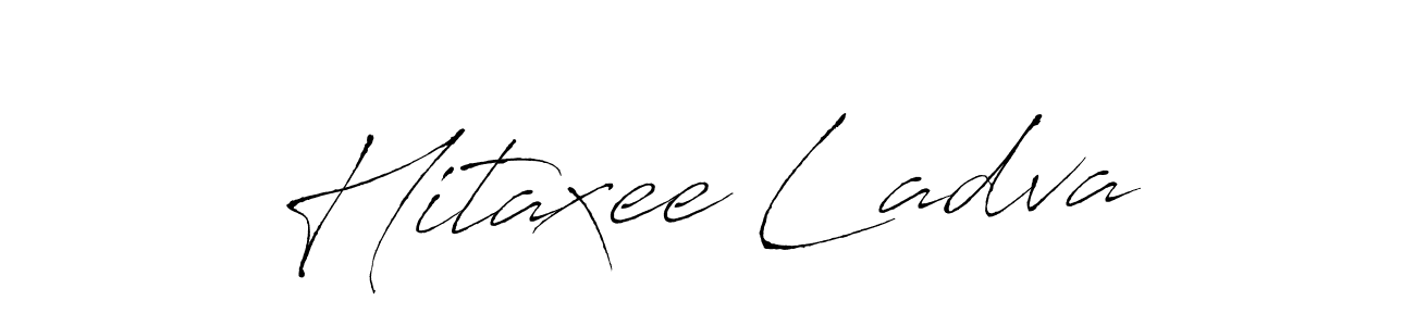 if you are searching for the best signature style for your name Hitaxee Ladva. so please give up your signature search. here we have designed multiple signature styles  using Antro_Vectra. Hitaxee Ladva signature style 6 images and pictures png