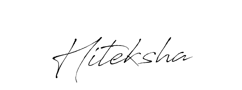 How to make Hiteksha name signature. Use Antro_Vectra style for creating short signs online. This is the latest handwritten sign. Hiteksha signature style 6 images and pictures png