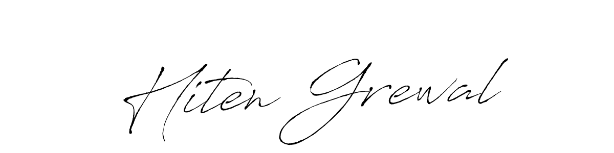 How to make Hiten Grewal signature? Antro_Vectra is a professional autograph style. Create handwritten signature for Hiten Grewal name. Hiten Grewal signature style 6 images and pictures png