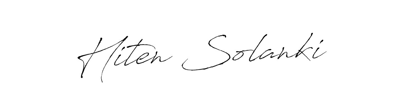 How to make Hiten Solanki name signature. Use Antro_Vectra style for creating short signs online. This is the latest handwritten sign. Hiten Solanki signature style 6 images and pictures png