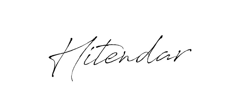 Similarly Antro_Vectra is the best handwritten signature design. Signature creator online .You can use it as an online autograph creator for name Hitendar. Hitendar signature style 6 images and pictures png