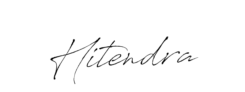 Make a beautiful signature design for name Hitendra. With this signature (Antro_Vectra) style, you can create a handwritten signature for free. Hitendra signature style 6 images and pictures png