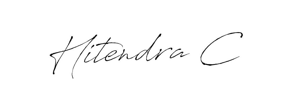 if you are searching for the best signature style for your name Hitendra C. so please give up your signature search. here we have designed multiple signature styles  using Antro_Vectra. Hitendra C signature style 6 images and pictures png