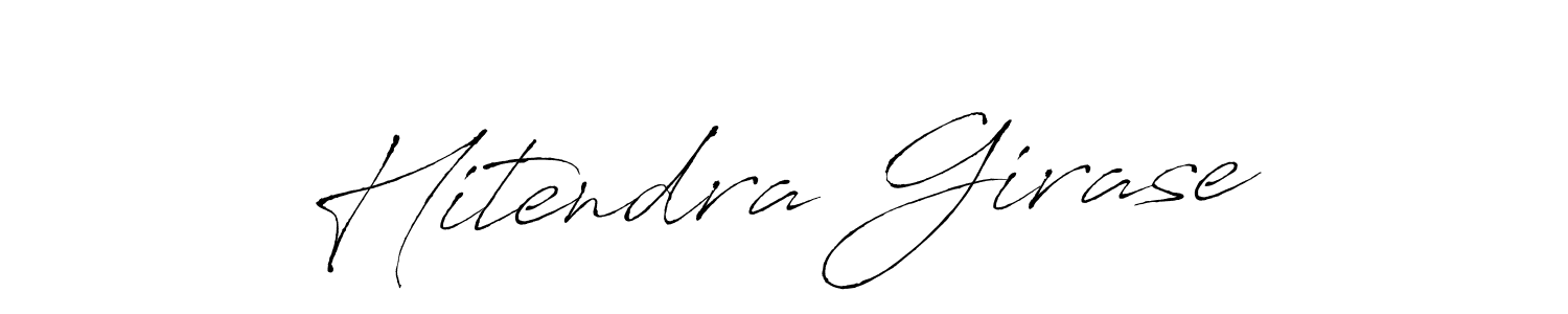 Hitendra Girase stylish signature style. Best Handwritten Sign (Antro_Vectra) for my name. Handwritten Signature Collection Ideas for my name Hitendra Girase. Hitendra Girase signature style 6 images and pictures png