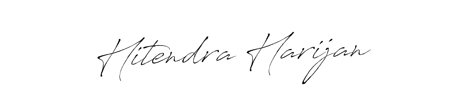 Hitendra Harijan stylish signature style. Best Handwritten Sign (Antro_Vectra) for my name. Handwritten Signature Collection Ideas for my name Hitendra Harijan. Hitendra Harijan signature style 6 images and pictures png