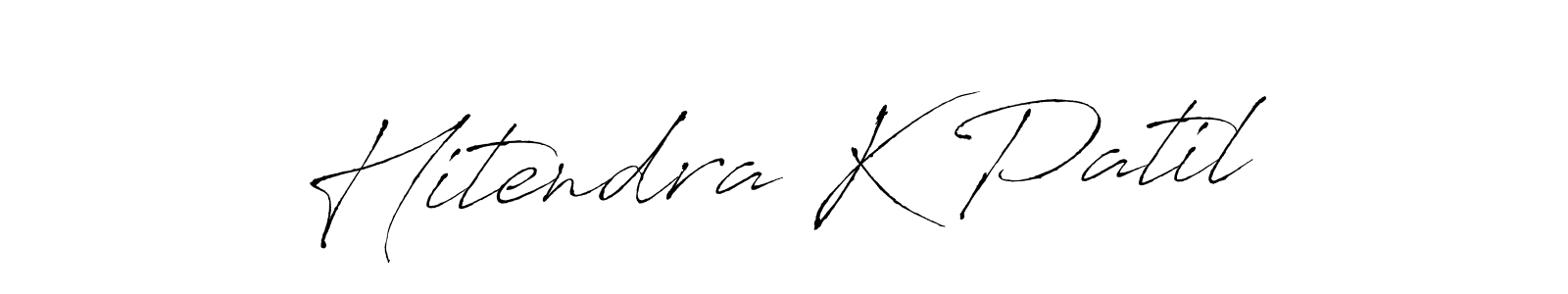 Use a signature maker to create a handwritten signature online. With this signature software, you can design (Antro_Vectra) your own signature for name Hitendra K Patil. Hitendra K Patil signature style 6 images and pictures png