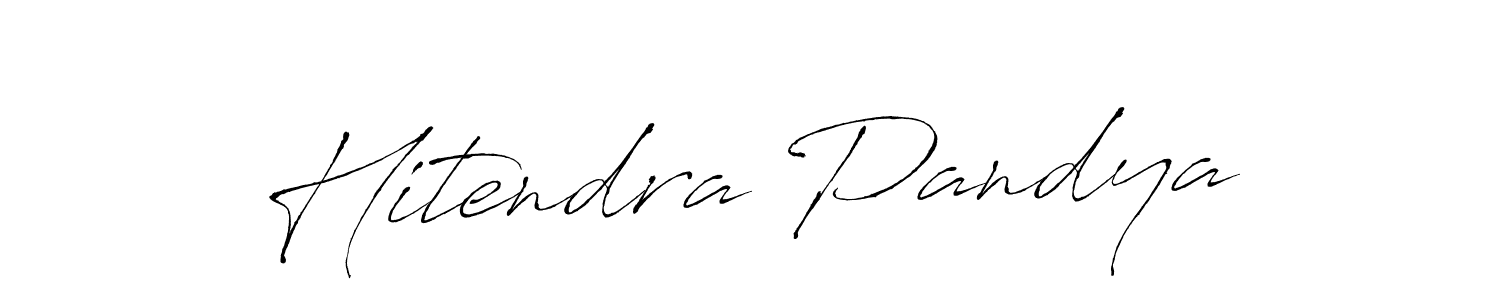 Also You can easily find your signature by using the search form. We will create Hitendra Pandya name handwritten signature images for you free of cost using Antro_Vectra sign style. Hitendra Pandya signature style 6 images and pictures png