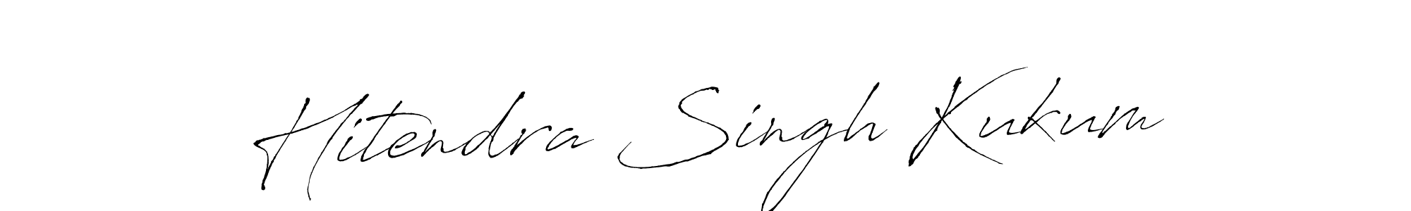 You should practise on your own different ways (Antro_Vectra) to write your name (Hitendra Singh Kukum) in signature. don't let someone else do it for you. Hitendra Singh Kukum signature style 6 images and pictures png