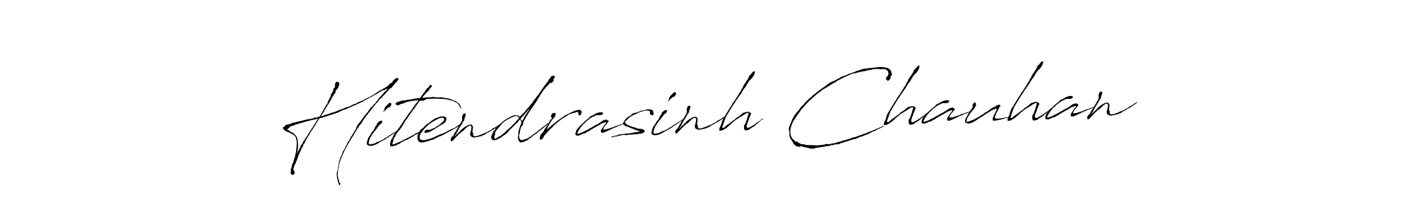 Hitendrasinh Chauhan stylish signature style. Best Handwritten Sign (Antro_Vectra) for my name. Handwritten Signature Collection Ideas for my name Hitendrasinh Chauhan. Hitendrasinh Chauhan signature style 6 images and pictures png