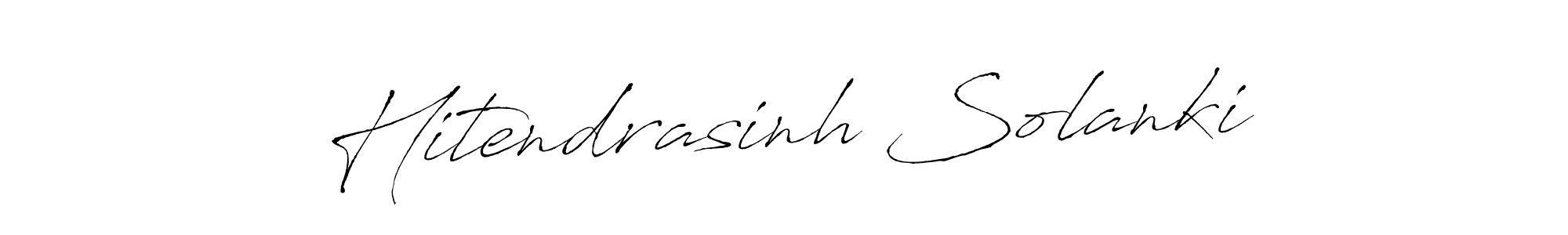 Also we have Hitendrasinh Solanki name is the best signature style. Create professional handwritten signature collection using Antro_Vectra autograph style. Hitendrasinh Solanki signature style 6 images and pictures png
