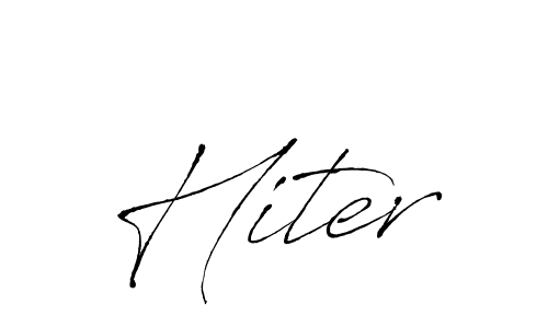 if you are searching for the best signature style for your name Hiter. so please give up your signature search. here we have designed multiple signature styles  using Antro_Vectra. Hiter signature style 6 images and pictures png