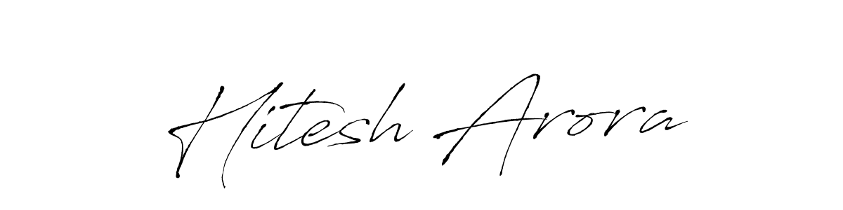Similarly Antro_Vectra is the best handwritten signature design. Signature creator online .You can use it as an online autograph creator for name Hitesh Arora. Hitesh Arora signature style 6 images and pictures png