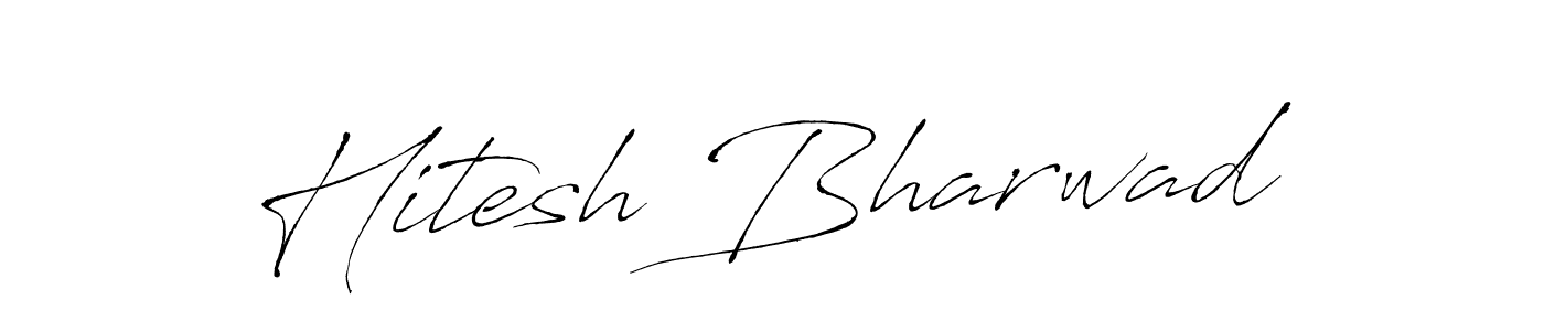 Hitesh Bharwad stylish signature style. Best Handwritten Sign (Antro_Vectra) for my name. Handwritten Signature Collection Ideas for my name Hitesh Bharwad. Hitesh Bharwad signature style 6 images and pictures png