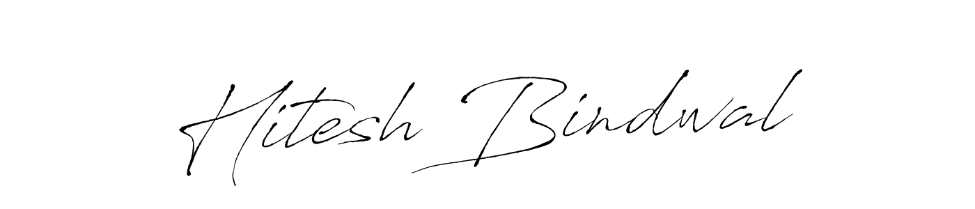 Antro_Vectra is a professional signature style that is perfect for those who want to add a touch of class to their signature. It is also a great choice for those who want to make their signature more unique. Get Hitesh Bindwal name to fancy signature for free. Hitesh Bindwal signature style 6 images and pictures png