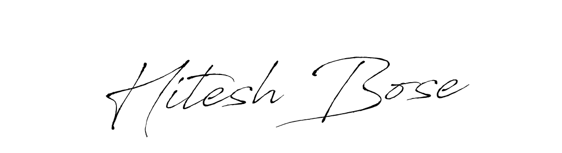 Create a beautiful signature design for name Hitesh Bose. With this signature (Antro_Vectra) fonts, you can make a handwritten signature for free. Hitesh Bose signature style 6 images and pictures png