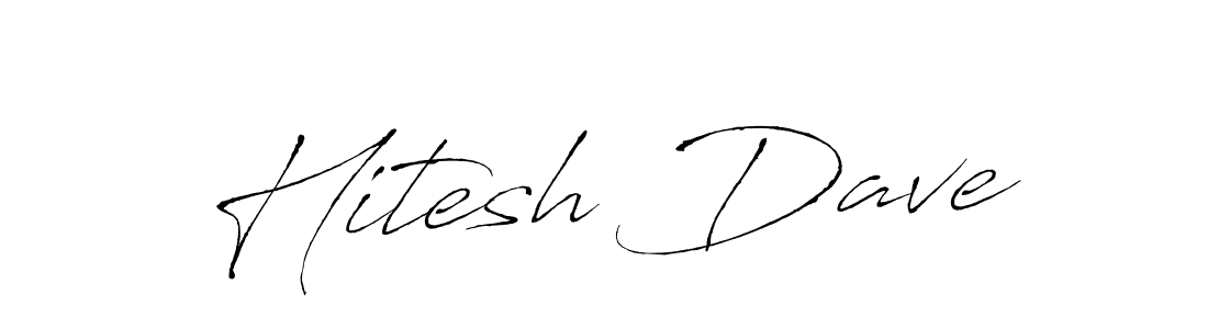 Antro_Vectra is a professional signature style that is perfect for those who want to add a touch of class to their signature. It is also a great choice for those who want to make their signature more unique. Get Hitesh Dave name to fancy signature for free. Hitesh Dave signature style 6 images and pictures png