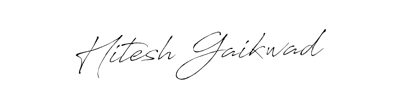 Hitesh Gaikwad stylish signature style. Best Handwritten Sign (Antro_Vectra) for my name. Handwritten Signature Collection Ideas for my name Hitesh Gaikwad. Hitesh Gaikwad signature style 6 images and pictures png