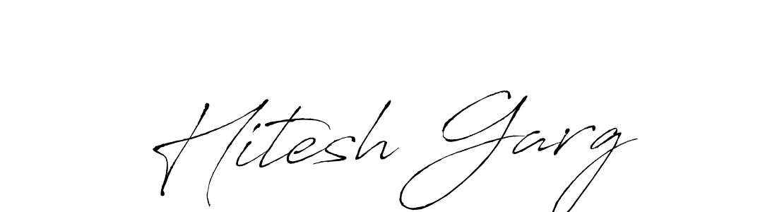 Make a beautiful signature design for name Hitesh Garg. With this signature (Antro_Vectra) style, you can create a handwritten signature for free. Hitesh Garg signature style 6 images and pictures png