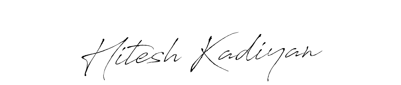 The best way (Antro_Vectra) to make a short signature is to pick only two or three words in your name. The name Hitesh Kadiyan include a total of six letters. For converting this name. Hitesh Kadiyan signature style 6 images and pictures png