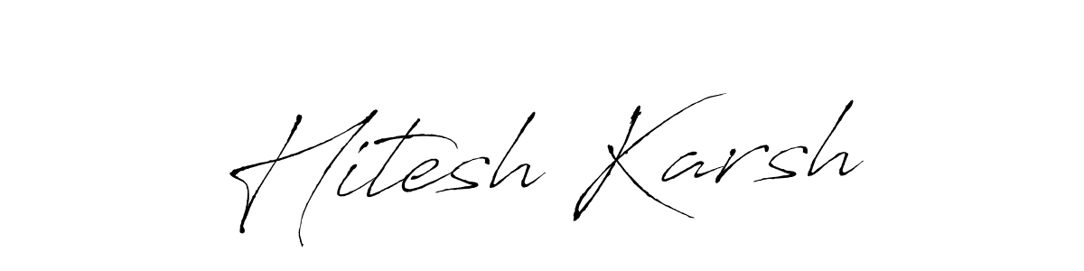 Best and Professional Signature Style for Hitesh Karsh. Antro_Vectra Best Signature Style Collection. Hitesh Karsh signature style 6 images and pictures png