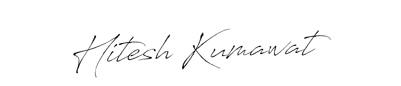 Antro_Vectra is a professional signature style that is perfect for those who want to add a touch of class to their signature. It is also a great choice for those who want to make their signature more unique. Get Hitesh Kumawat name to fancy signature for free. Hitesh Kumawat signature style 6 images and pictures png