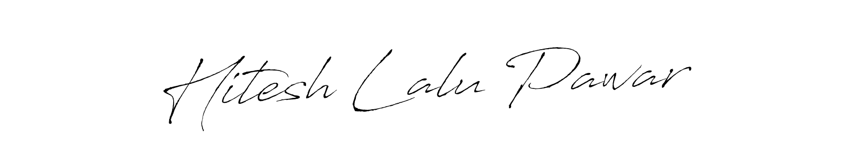 Design your own signature with our free online signature maker. With this signature software, you can create a handwritten (Antro_Vectra) signature for name Hitesh Lalu Pawar. Hitesh Lalu Pawar signature style 6 images and pictures png