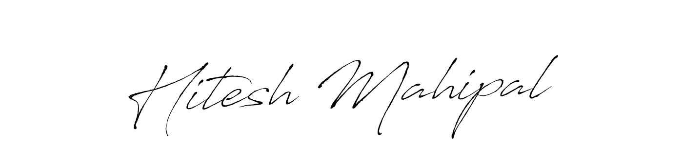 This is the best signature style for the Hitesh Mahipal name. Also you like these signature font (Antro_Vectra). Mix name signature. Hitesh Mahipal signature style 6 images and pictures png