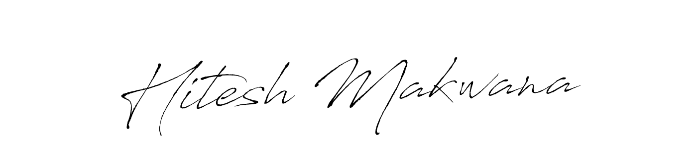 Use a signature maker to create a handwritten signature online. With this signature software, you can design (Antro_Vectra) your own signature for name Hitesh Makwana. Hitesh Makwana signature style 6 images and pictures png