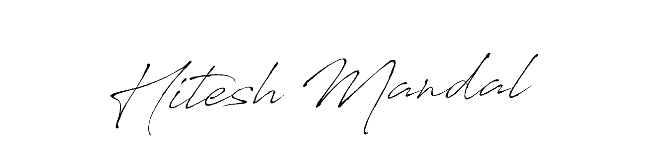 The best way (Antro_Vectra) to make a short signature is to pick only two or three words in your name. The name Hitesh Mandal include a total of six letters. For converting this name. Hitesh Mandal signature style 6 images and pictures png