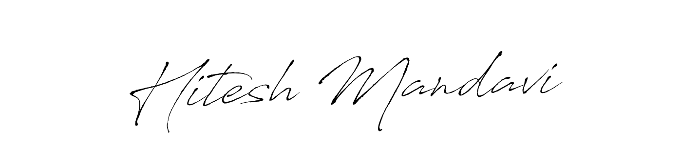 The best way (Antro_Vectra) to make a short signature is to pick only two or three words in your name. The name Hitesh Mandavi include a total of six letters. For converting this name. Hitesh Mandavi signature style 6 images and pictures png